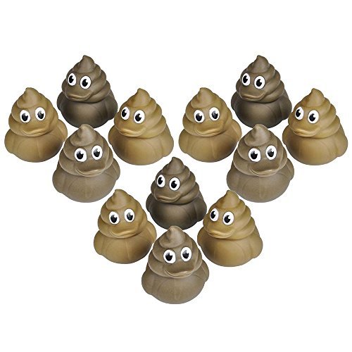 Preisvergleich Produktbild 12 Poop Rubber Duckies (2 Ducks) by Shopcents