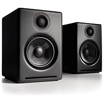 Audioengine DS2 Desktop-Lautsprecherständer – Paar, 15° Neigung, Vibrationsgedämpft, Für Kleine Lautsprecher