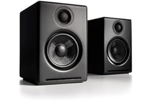 Audioengine Enceintes de Bureau sans Fil Bluetooth A2 Plus - Enceintes d'ordinateur 60 W pour la Musique et Les Jeux