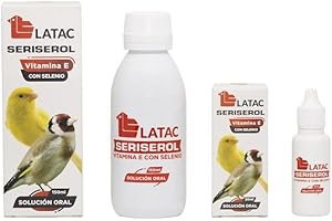 LATAC - Vitamina e Selenio SERISEROL Aves liquido 150 ml, Blanco