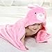 DINGANG Kids Baby Bath Towels Cute Bunny Hooded Ultra-soft Flannel Bathing Wrap Blanket,0-6 Years Old