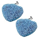 Spares2go Coral Chiffon de nettoyage en microfibre Coque Coussinets pour Aldi Easy Home 59322 1500 W nettoyeur vapeur (lot de 2)