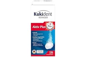 Kukident"Aktiv Plus Extra Stark" Active Plus detergente per protesi profonda 136 compresse