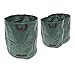 Produktbild Relaxdays Gartensack faltbar 272 Liter, selbststehende Laubtasche, 3-er Set Gartentonnen, robust, wetterresistent, grün