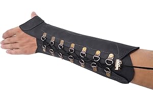 Fiita Unisex Traditioneller Bogenschießen Schießhandschuh, 3 Finger-Schutz Handschuhe Handschutz Schutzhandschuhe Schutzpolster Tab für Jugendliche Erwachsene Anfänger