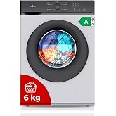 Nilson Washing Machine 6 kg Front Load White NL6200AI. 1600W, 1200rpm, Inverter Motor, 11 Programs, Stop&amp;Go Function, Diamond