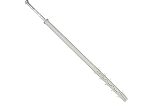 AERZETIX - C57447 - Lot de 10 Chevilles en Plastique à tête fraisée à ailettes Ø12x300 mm + 10 vis tirefonds Ø8x300 mm à Empreinte 6 pans en Acier - Couleur Argent