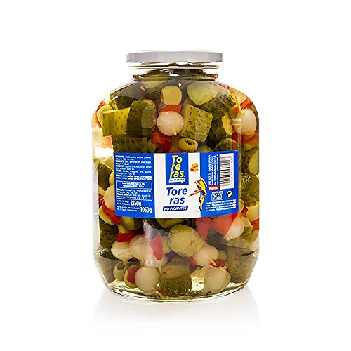 Preisvergleich Produktbild Gurken-Spieße mit Zwiebeln, Oliven und Paprika, 2,35 kg