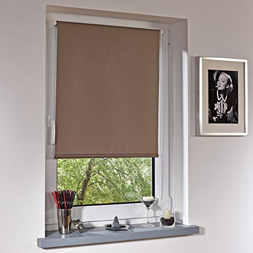 GARDUNA Thermo-Rollo Verdunkelung + Klemmfix ohne Bohren + 45 x 150 cm Stone + weitere Farben und Größen - 3