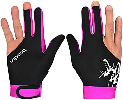 Billiard Glove Three Finger Elastic Lycra Stretchable Snooker Glove for Men Women 1 Piece Fit for Right and Left Hand