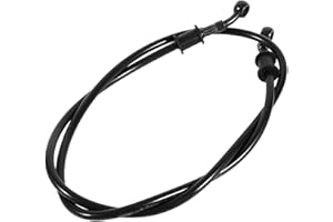 ‎KEENSO Bremsölschlauch für Motorrad, 50 cm – 120 cm, Bremsschlauch, geflochten, aus Stahl, Kupplung für Ölleitung, Kupplung, Bremsschlauch, (600 mm schwarz)