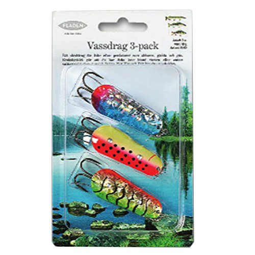 Preisvergleich Produktbild Fladen Krautblinker Set Hecht Angeln - 18g 3 Stück