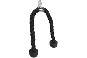 C.P. Sports tríceps bíceps Cuerda Diferentes tamaños 75 cm – 100 cm, Incluye mosquetón