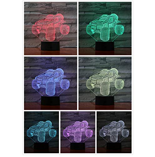 Preisvergleich Produktbild Dünen-Buggy-Strand-Nachtlicht führte 3D Illusion geführte Steigungs-Nachtlicht-dekorative Lichter-Kinderkinder-Nachtlampe