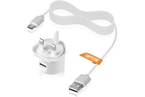 Aieve Power Cable for Nest Thermostat,Power Supply Charger Adapter Extension Micro USB Cable for Google Nest Thermostat,Google Home Mini,Blink Indoor Camera and More Devices(3M)