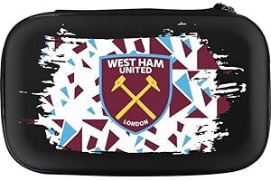 FOCO Officially Licensed West Ham United Football Club Hammers FC Dart Case Storage Wallet, Abstract, Black (W575)