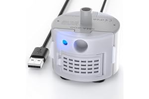 BEMOONY Pompa do fontanny dla kota z oświetleniem LED, odpowiednia do fontanny 3,2 l dla kota ze stali nierdzewnej (H7)