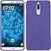 Produktbild PhoneNatic Case kompatibel mit Huawei Mate 10 Lite - lila Silikon Hülle matt Cover