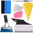 Window Tint Kit, 17 Piece Car Vinyl Wrap Tool Set, Includes Vinyl and Felt Squeegees for Window Film Installation