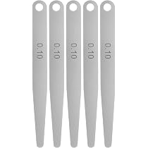 QUARKZMAN 5 Stück Fühlerlehre 0.4mm Dickenmesser 65MN Stahl Metrische Spalt Messwerkzeug Einzelklinge QUARKZMAN 5 Stück Fühlerlehre 0.4mm Dickenmesser 65MN Stahl Metrische Spalt Messwerkzeug Einzelklinge