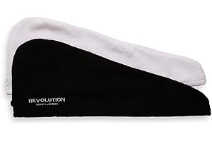 REVOLUTION BEAUTY LONDON Revolution Beauty Haircare Microfibre Hair Wrap Black and White