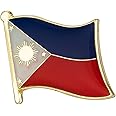 Philippines National Flag Metal Enamel Pin Badge Lapel
