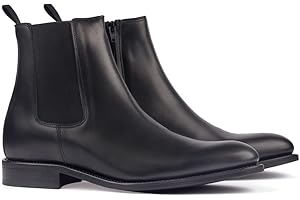 MASALTOS Zapatos de Hombre con Alzas Que Aumentan Altura hasta 7 cm. Fabricados en Piel. Modelo Flavio