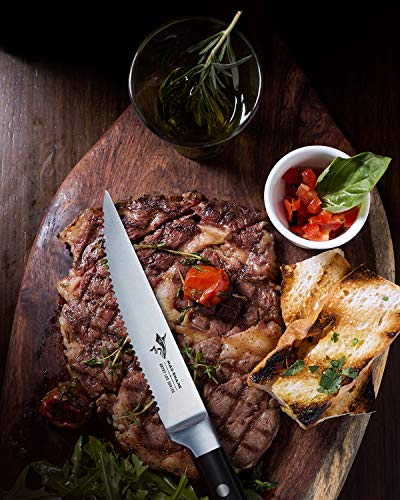 MAD SHARK Steakmesser 4,5-Zoll-Steakmesser, 4er-Set,Bester Deutscher High Carbon-Edelstahl mit Ergonomischem Griff, Beste Wahl für Die Küche zu Hause und den Esstisch - 2