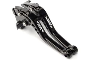 E-SPEEDMTC ESPEEDMTC pour Honda CBR650R 2019-2022 Accessoires de Levier d'embrayage de Frein Court réglable en Alliage d'aluminium CNC modifié à 6 étages (Noir)
