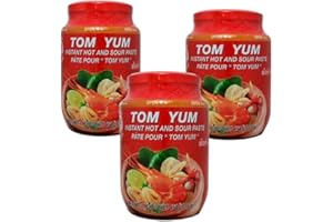 YIJIA | Cock Brand Salsa tom yum kung 454g - Tom Yum uno de los platos más populares de la cocina tailandesa (3 Unidad, Tom Yum)