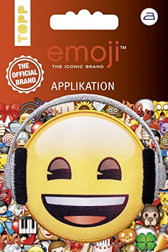 Preisvergleich Produktbild Emoji Applikation Kopfhörer: Applikation zum Aufbügeln
