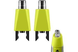 AUDOC Nose & Ear and Eyebrows Trimmers Replacement Heads Compatible with One Blade QP2520 QP2630 QP2724 QP2734 QP2834 One Blade 360 & OneBlade pro Shaver (2 Pack)