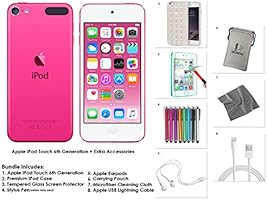 Apple iPod Touch 16GB - Pink+ Extra Accessories, 6th Generation *NEW RELEASE July 2015*