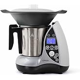 Livoo DOP142G Robot culinaire chauffant Beheizte Küchenmaschine, Edelstahl, grau