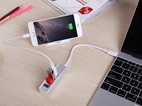 iHarbort USB 3.1 Type C USB-C Typ C auf 4-Port USB 3.0 Hub für die neue MacBook, Chromebook Pixel und andere USB-Typ-C-Gerät, Gold - 5