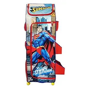 PrettyKrafts Superman FC5SSM1 Fun Closet 5 Shelf Folding Wardrobe, X-Large, Blue