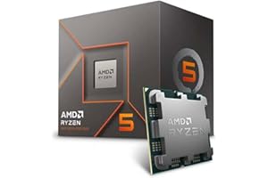 Processore AMD Ryzen 5 8400F (6 Core/12 threads, 65W DTP, AM5 Socket, 22MB Cache,Boost di Frequenza fino a 4.7GHz max, con dissipatore ad aria "Wraith Prism Cooler")