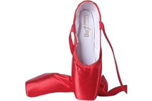 ZESLIV Ballettschuhe für Mädchen Kinder Damen Satin Spitzenschuhe Tanzschuhe Ballettschläppchen