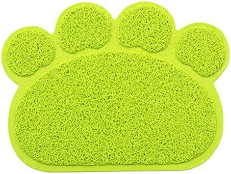 Diyafas Paw Shaped PVC Cat Dog Mat Blanket Non-slip Pet Food Water Bowl Feeding Placemat