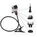 Produktbild Shoot® Klemme Mount für Gopro Hero 4, Sitzung, schwarz, Silber, Held + LCD, 3 +, 3, 2, 1 und kompakten Kameras - Doppelfunktion-Clip-Halterung für GoPro Hero 4, 3 +, 3, 2, 1 mit Ball & Socket und 10" Schwanenhals Anlagen - auch geeignet für Kompaktkameras mit Stativgewinde - 1 Klemme Mount beinhaltet / 1 Kugel & Steckdose montieren / 1 Schwanenhals / 1 Stativ Mount für GoPro plus Rändelschraube doppelfunktion (schwarz)