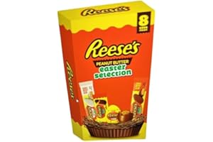 SOOLAR Reese’s Peanut Butter Selection Box 272g with a Thank You Sticker - A Mixed selection of Reese’s Peanut Butter Eggs Bars - Easter 2025 - Chocolate Easter Eggs Gifts for Women, Men & Kids