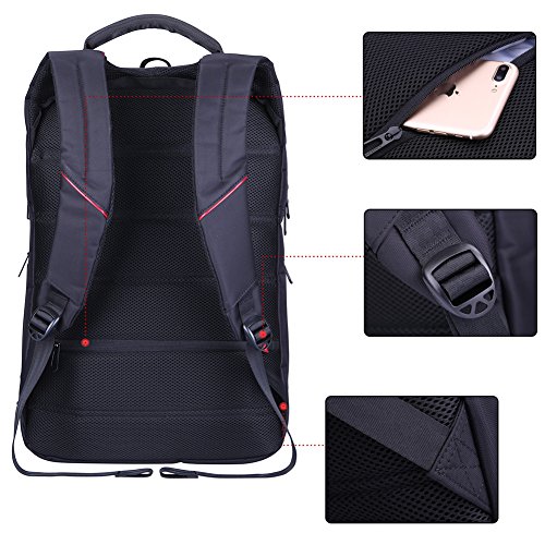 Laptoprucksäcke 15,6-17 Zoll Notebook-Rucksack Computer Rucksack Herren Damen mit 17 zoll Laptopfach - 8
