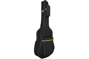 JINTN 41 Pouces Housse de Guitare en Nylon Oxford 600D Sac de Guitare Etanche Etui pour Guitare Housse de Transport Rembourrée avec Eponge de 5 MM Sangles Réglables pour Guitares Folk Acoustique Classique