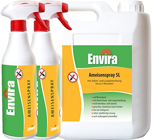 ENVIRA wirksames Spray gegen Ameisen 5Ltr+2x500ml