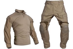 EMERSONGEAR Gen3 Uniform,Military Painball Suit,Army Airsoft Combat BDU Pants Shirt with Knee Pads