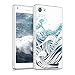 Produktbild kwmobile Hülle für Sony Xperia Z5 Compact - TPU Silikon Backcover Case Handy Schutzhülle - Cover klar Wellen Design Blau Dunkelblau Transparent