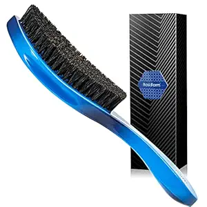 BasicForm Wave Hair Brush For Men 360 - Medium Hair Brush for Wave With 100% Pure Boar Bristles, Great For 360 Waves Hair Style