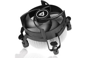 ARCTIC Alpine 17 CO - Ventilador CPU, Ventilador PWM de 92 mm, Disipador de calor radial, Ventilador superior, CPU Cooler, Intel LGA1851 & LGA1700, Funcionamiento continuo, 250–2700 rpm