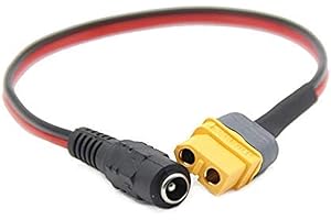 FEICHAO SHENSTAR 1x FPV Goggles B6 caricabatteria Ricarica Cavo Adattatore XT60 XT30 Spina a CC 5,5 2,1 Millimetri Compatible per Fatshark per Skyzone 03 FPV Accessori (for XT60)