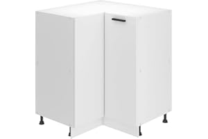 B BELINI GROUP Belini - Mobile da cucina, 90 cm di larghezza, SNP mobile da cucina senza piano di lavoro, mobile angolare da cucina con 1 anta, colore: Bianco opaco